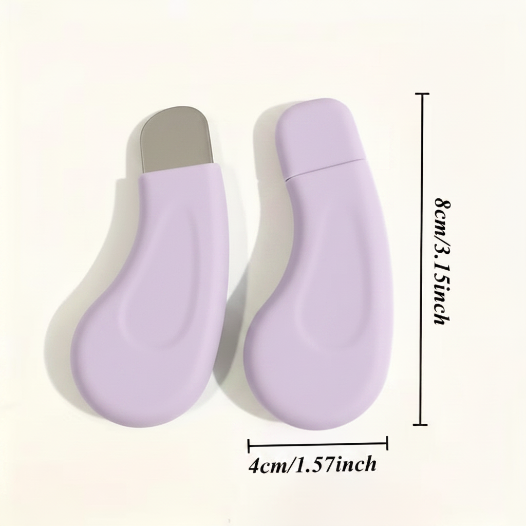 Lavender beauty tool with measurements