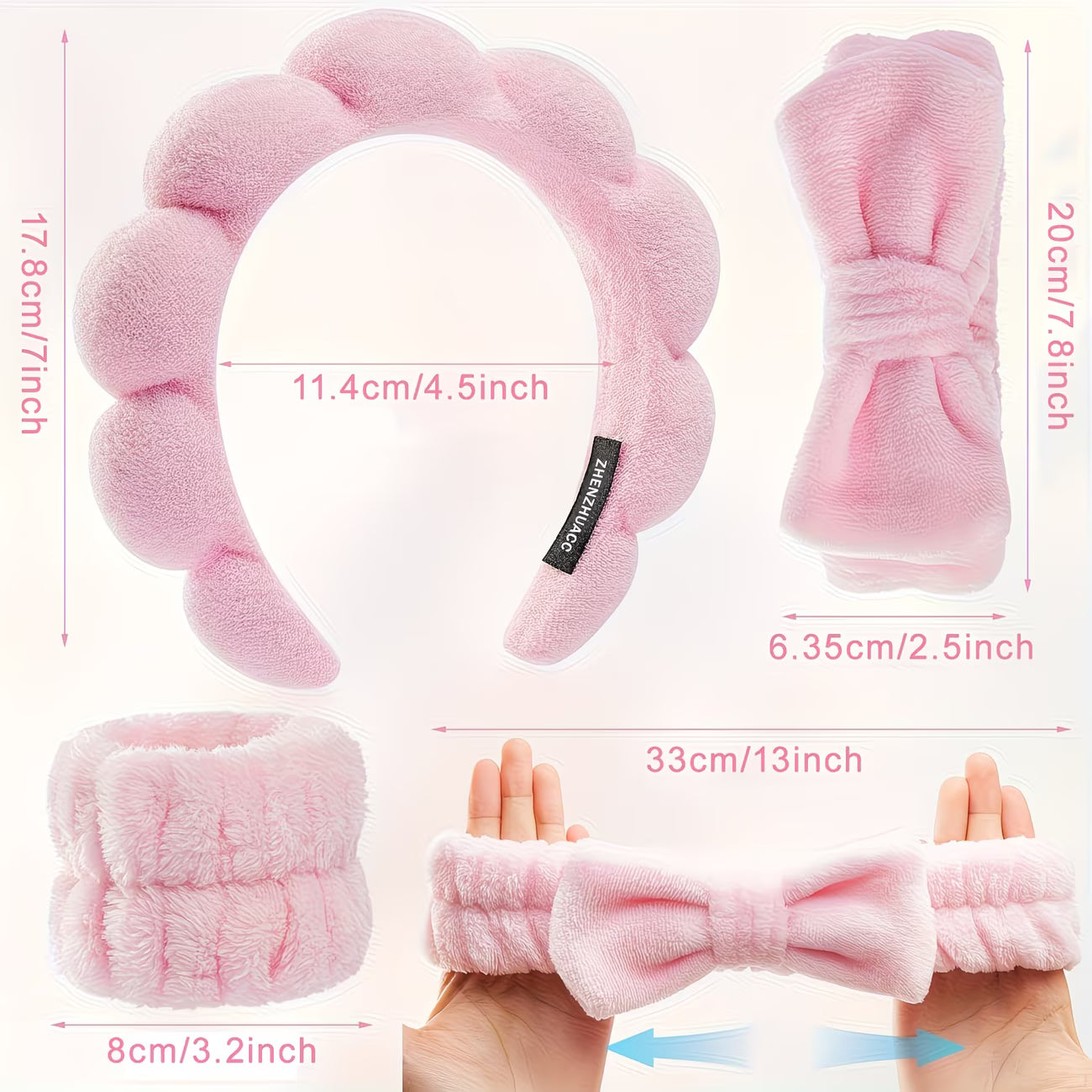 Skin House™ 4-Piece Spa Headband Set