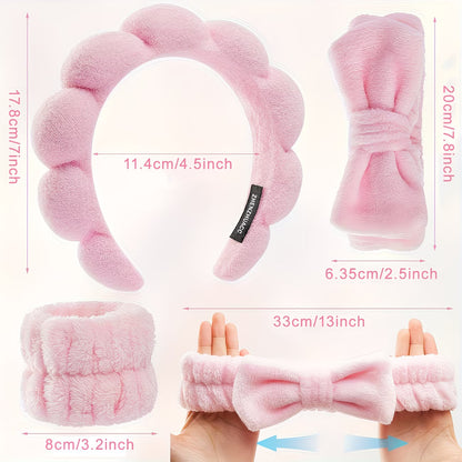 Skin House™ 4-Piece Spa Headband Set